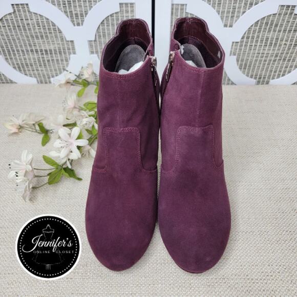 Rockport NEW Women's Seven To 7 Windsor Wine Ally Suede Heeled Bootie Size 9 - Picture 4 of 16